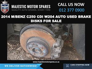2014 Mercedes Benz Merc C250 CDI W204 Auto Used Brake Disks for Sale