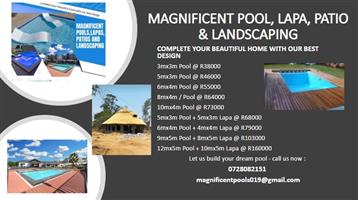 MAGNIFICENT POOL AND LAPA AND PATIO AND LANDSCAPING