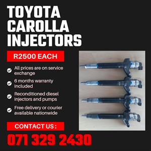 TOYOTA CAROLLA INJECTORS FOR SALE WITH WARRANTY INCLUDED IN 