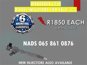 MERCEDES C220 BOSCH DIESEL INJECTORS FOR SALE OR TO RECON NATIONWIDE