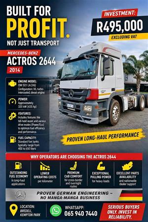 Mercedes-Benz Actros 2644 𝟐𝟎𝟏4 