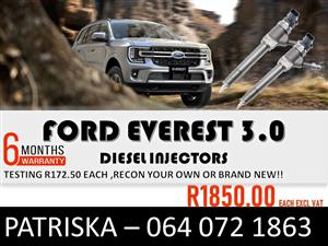 INJECTORS FORD EVEREST 3.0 FOR SALE