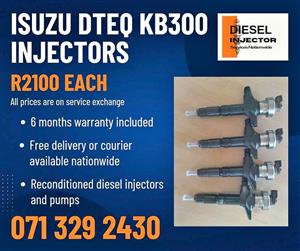 ISUZU DTEQ KB300 INJECTORS FOR SALE WITH WARRANTY