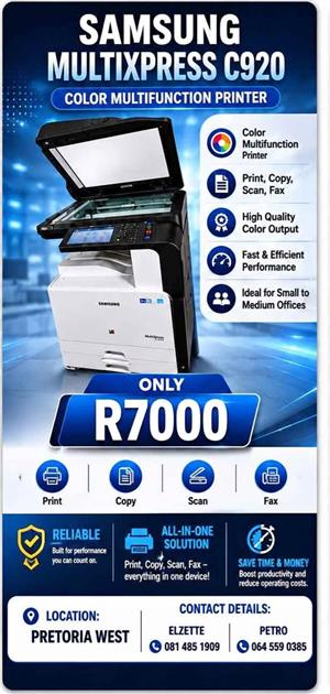 Sumsung multixpress C920 printer