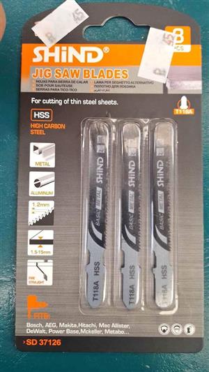 SHIND JIG SAW BLADE 3PCS HSS T118A