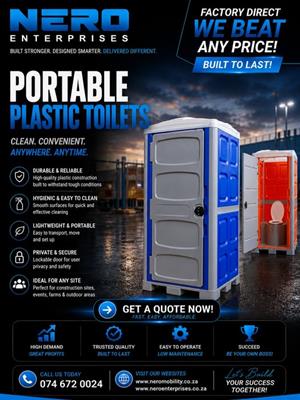 Durable Nero Portable Plastic Toilets 