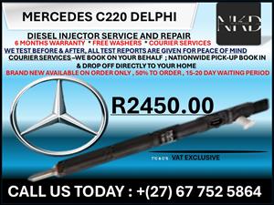 Mercedes C220 Delphi Diesel Injectors 