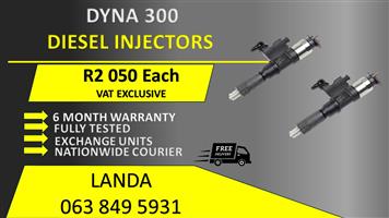 DYNA 300 DIESEL INJECTORS FOR SALE OR RECON WITH 6 MONTH WARRANTY 