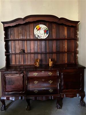 DINING ROOM - WELSH DRESSER - BALL & CLAW IMBUIA