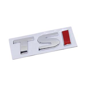 TSi Chrome & Red Adhesive Badge