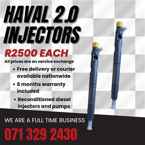 HAVAL 2.0 INJECTORS FOR SALE WITH WARRANTY 