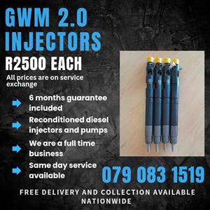 GWM 2.0 INJECTORS FOR SALE WITH WARRANTY INCLUDED 