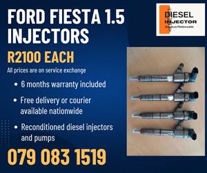 FORD FIESTA 1.5 INJECTORS FOR SALE WITH WARRANTY INCLUDED IN 