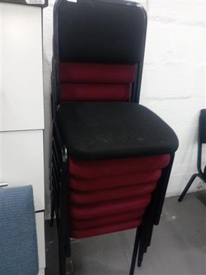 Stackable office visitors chairs