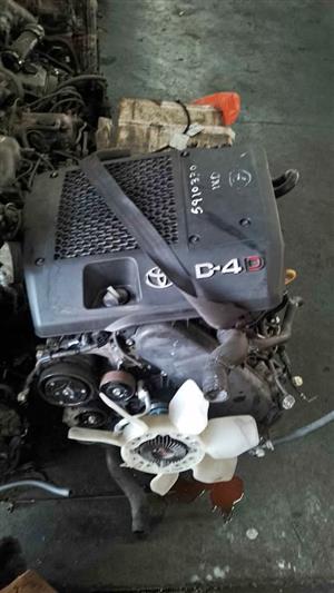 TOYOTA D4D 1KD 3.0L COMPLETE ENGINE FOR SALE