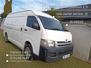 Toyota Quantum 2.7 S Long panel van Call Haroon on Cars for sale