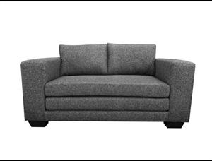 Pull-out Sleeper 2 Seater Black Woven