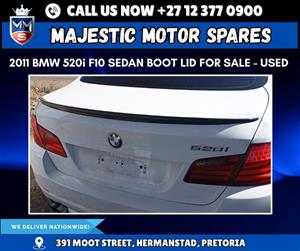 BMW 520i F10 Sedan Boot Lid for Sale – Used