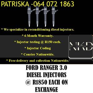 FORD RANGER 3,0 DIESEL INJECTORS FOR SALE