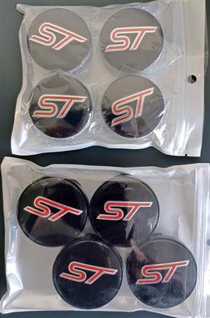 Ford ST Wheel centre caps badges
