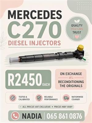 MERCEDES C270 DIESEL INJECTORS FOR SALE