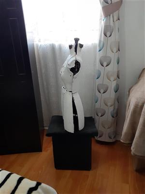 Mannequin female dressmaking torso - cardboard made - 2nd hand condition