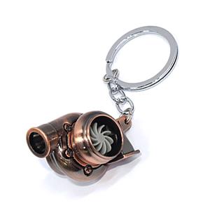 Keyring with Turbocharger Blower Design (Bronze)