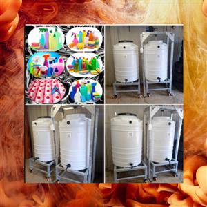 25. 500L Detergent Gold Industrial mixer, removable tank. 40+ detergent recipes 
