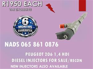 PEUGEOT 206 1.4 HDI DIESEL INJECTORS FOR SALE OR TO RECON