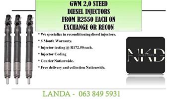 GWM 2.0 STEED DIESEL injectors