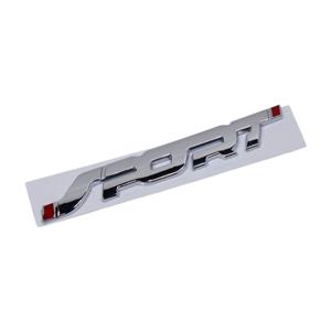3D Raised "Sport" Sticker Badge (Chrome) 13x2cm