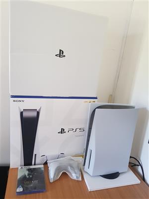 Ps5 standard edition with ps5 game for sale