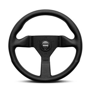 Momo 11111792217R Montecarlo Black Leather 320mm Sport Steering Wheel