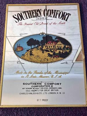 1960s Southern Comfort pub mirror