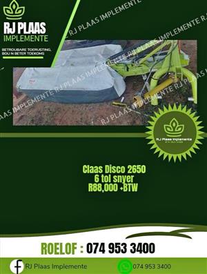 Claas Disco 2650 6 tol snyer