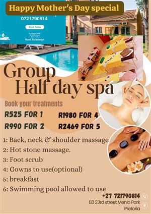 Happy Mothers day special Spa Treatments
