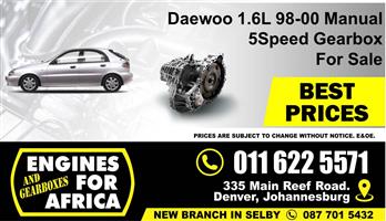 Used Daewoo A16Dms 5Speed Gearbox FOR SALE