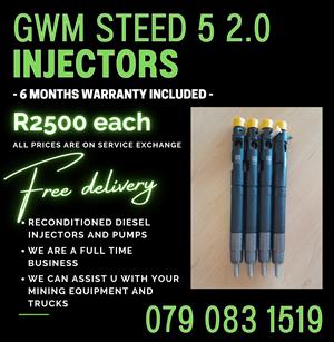 GWM STEED 5 2.0 INJECTORS FOR SALE WITH WARRANTY INCLUDED 