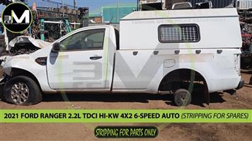 2021 Ford Ranger T8 2.2 Hi-kW TDCi Single-Cab 4x2 AUTOMATIC (STRIPPING FOR PARTS)