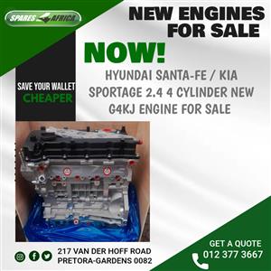 HYUNDAI SANTA FE / KIA SPORTAGE 2.4 4-CYLINDER NEW G4KJ ENGINE