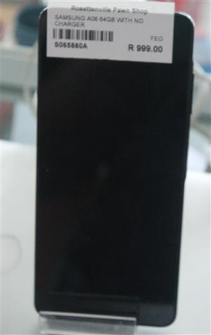 SAMSUNG A06 64GB WITH NO CHARGER S065880A