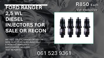 FORD RANGER 2.5 WL DIESEL INJECTORS FOR SALE WITH TEST REPORTS 