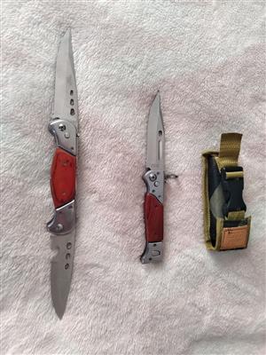 3x hunting knives