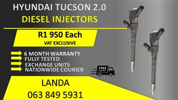 HYUNDAI TUCSON 2.0 DIESEL INJECTORS FOR SALE OR RECON WITH WARRANTY 