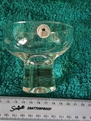 12 vintage pudding cup glasses