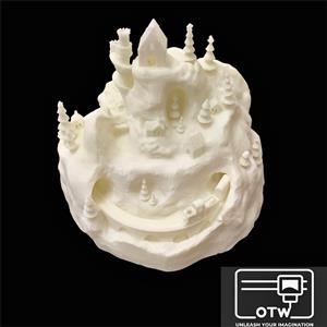 Snowy Village Light Ornament