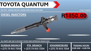 Toyota Quantum D4D Diesel Injectors 