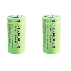 Pair Of Rechargeable 16340A CR123A 4.2V Lithium-ion Batteries/Cells 1500mAh. NEW