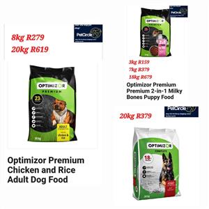 Dog nutrition available