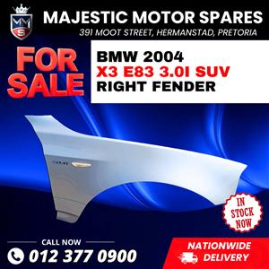  2004 BMW X3 E83 3.0i SUV Right Fender for Sale – Used